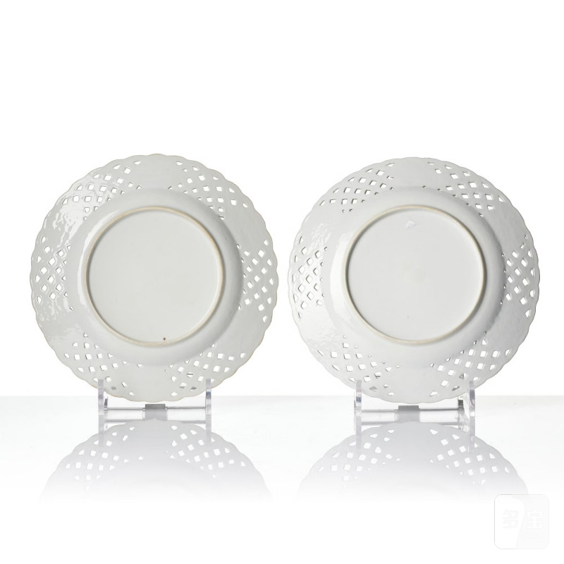 A set of 11 blue and white dessert plates, - 图14